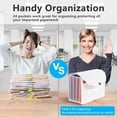 thumbnail image 5 of Kaskawise 25 Pockets Expanding File Folder with Blank Labels, According File Organizer with Expandable Cover, Desktop Accordion Folders Letter A4 Paper Document Storage Organizer, White, 5 of 9