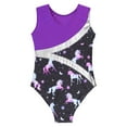 thumbnail image 4 of Alvivi Kids Girls Sparkly Sleeveless Gymnastics Leotard Tumbling Dance Bodysuit Shirt Black 8, 4 of 7