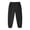 Black, variant on Qingpeng Unisex Solid Color Elastic Waist Slim Fit Jogger Pants Breathable Lightweight Casual Full Length Pants For Big Kids