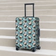 thumbnail image 2 of Lsque PUG HEAD And Flower Printed Luggage Cover, Travel Luggage Protector,Scratch and Dirt Resistant, Fits 18-32 Inch Luggage - X-Large, 2 of 9
