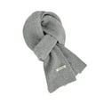 thumbnail image 4 of BWASD Winter Knit Scarf for Women Men Thicken Soft Warm Scarves Solid Color Cold Weathe Windproof Cable Fashion Colorful Long Shawl Couples Light Ashy, 4 of 5