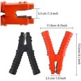 thumbnail image 3 of 2 piezas pinzas de cocodrilo con aislamiento 500a abrazaderas de batería grandes abrazaderas de cocodrilo accesorios de cargador de coche rojo/negro Feliz Sencillez, 3 of 5