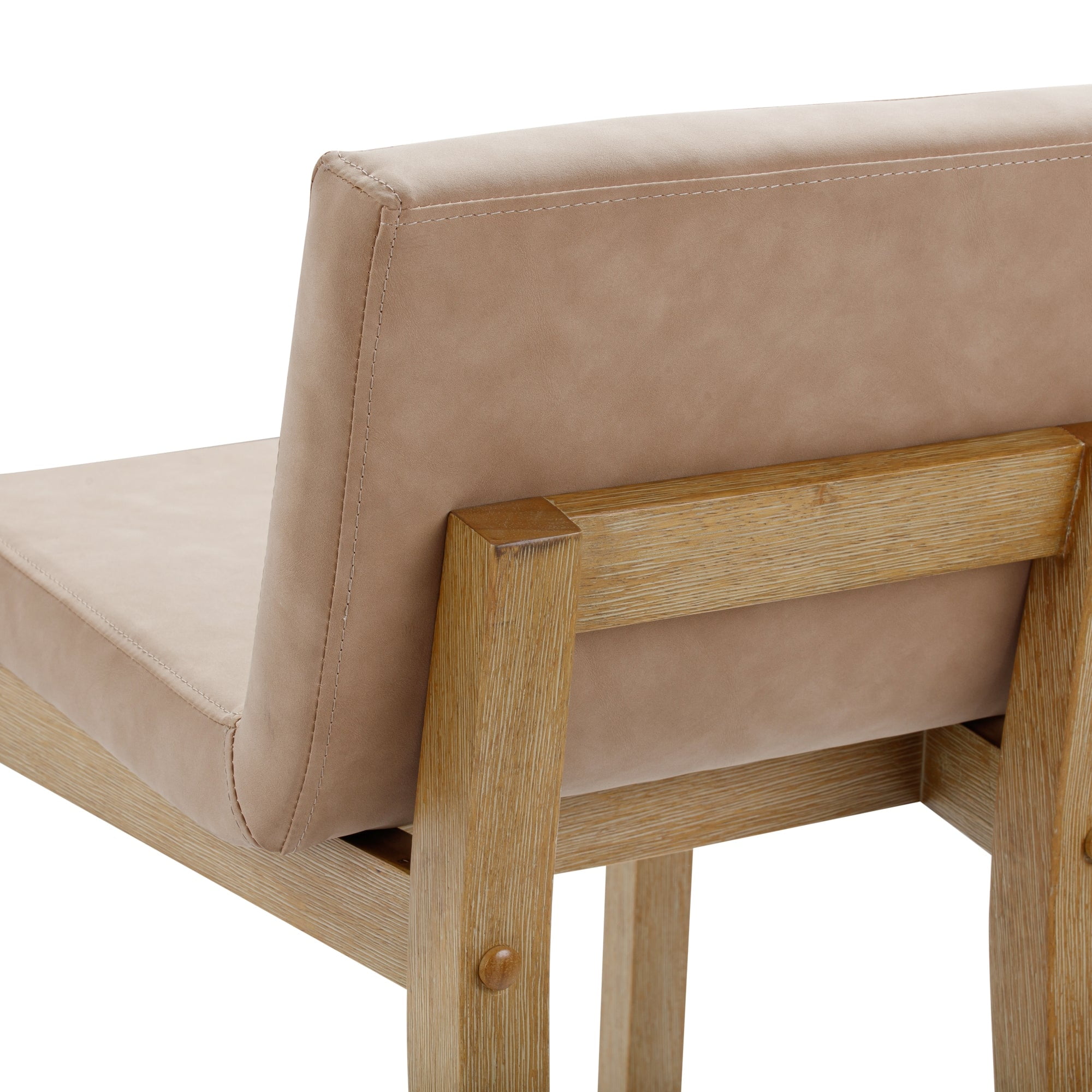 Nathan James Faux Leather Seat Bar Stool