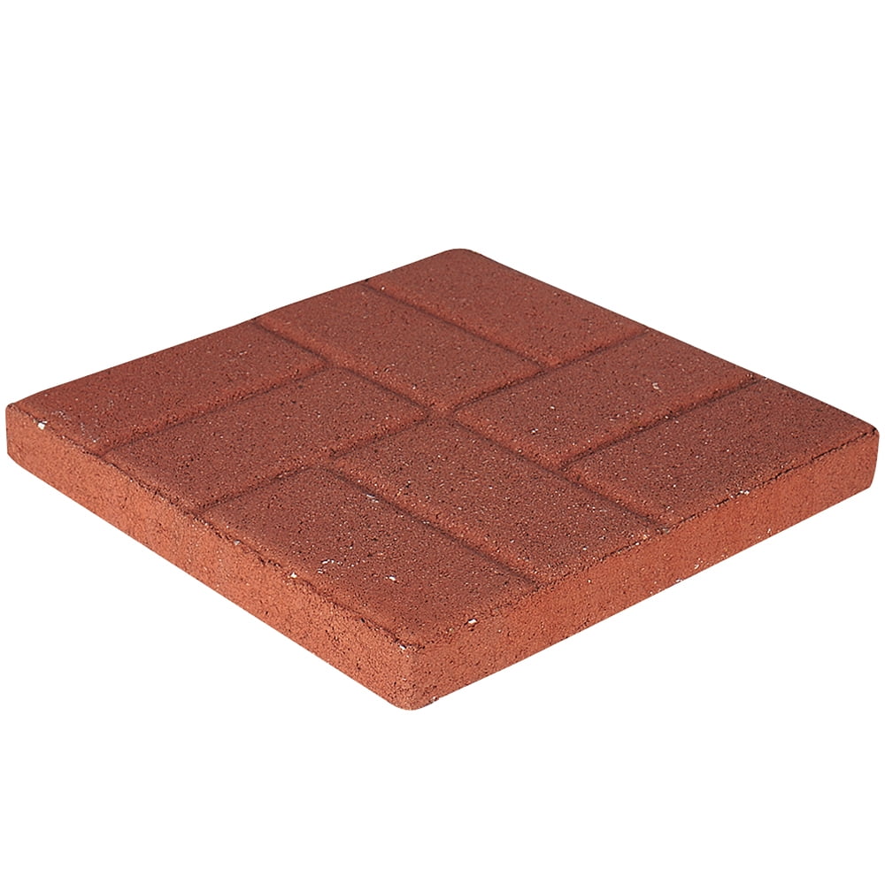 Pavestone 16" Square Brickface Red Stepping Stone - Walmart.com