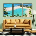 thumbnail image 3 of IDEA4WALL 3 Piece Canvas Wall Art Tropical Palm Trees Canvas Prints Framed Wall Art Decor, 3 of 4