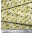 thumbnail image 3 of Soimoi Green Silk Fabric Tree Animal Print Sewing Fabric BTY 44 Inch Wide, 3 of 3