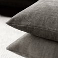 thumbnail image 7 of SUSIELADY Pack of 2 Decorative Throw Pillow Covers, 18x18 Inch, Soft Textured Square Cushion Covers with Zipper for Sofa, Couch, Bed, Living Room, Farmhouse, Cozy Accent Pillows, Gray, 7 of 7