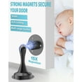 thumbnail image 4 of Magnetic Door Stoppers 2 Pack, Door Stops for Wall and Floor Mounting, Door Holder Keep Door Open, No Drilling Door Stop with3D Adhesive Tapes，Black, 4 of 8