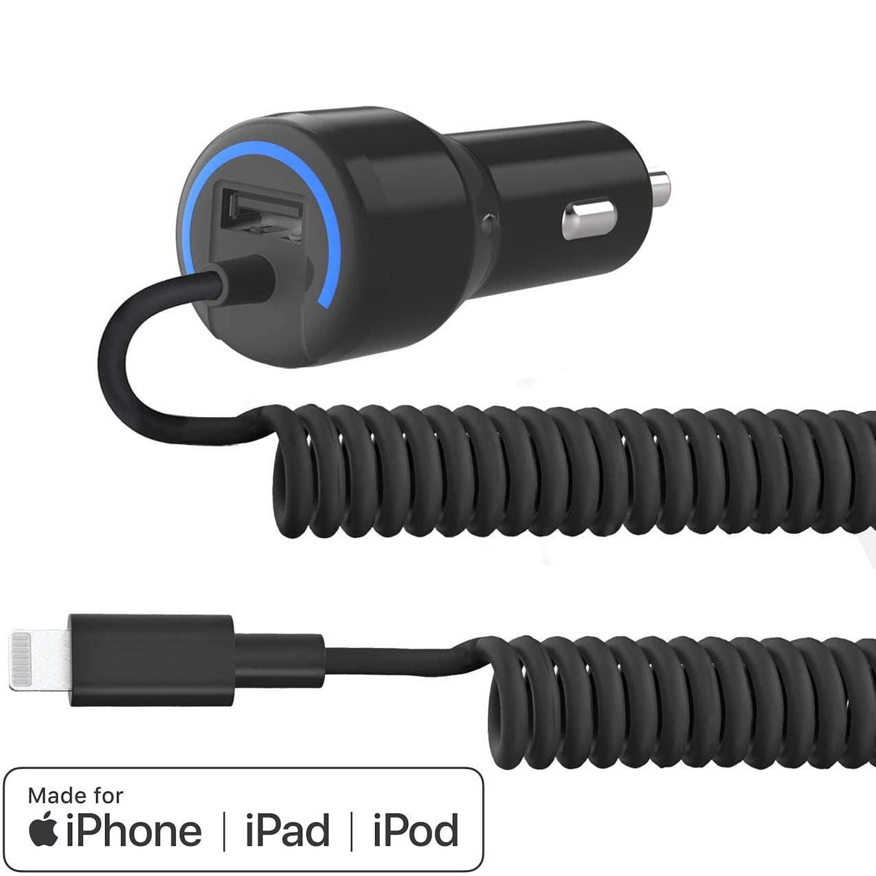 iDARS MFi Apple Certified 18W PD 3.0 Car Charger with Hardwired