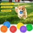 thumbnail image 4 of 12 Pack 2.5 Inch Squeaky Dog Toy Balls Spikey Dog Balls Large Dogs Chew Toys, 4 of 7