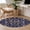 Blue, variant on Abstract Blue Gold Round Rug 3ft Area Rug Washable Soft Non-Slip 3' Circle Low Pile Rugs Luxurious Traditional Flower Leaf Carpet for Bedroom Living Room Entryway Home Office Dining Room