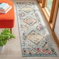 thumbnail image 6 of SAFAVIEH Madison Lanford Vintage Geometric Runner Rug, Grey/Yellow, 2'2" x 10', 6 of 6
