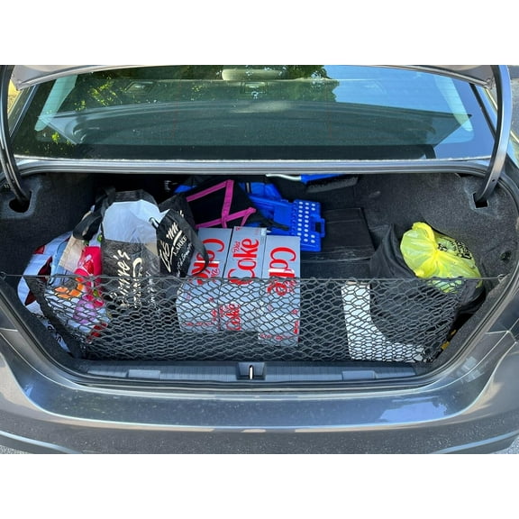 EACCESSORIES EA Rear Trunk Organizer Cargo Net for Subaru Legacy 2015-2023 – Envelope Style Cargo Net for Sedan – Premium Mesh Car Trunk Organizer Vehicle Carrier Storage – Compatible with Legacy