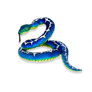 Real Planet Tree Python Green/White 118 Inch Realistic Soft Plush ...