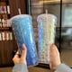 thumbnail image 4 of 2023 Color Laser Koi Straw Cup 701-800ml Degradado Amarillo Púrpura, 4 of 4