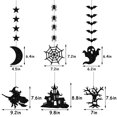 thumbnail image 2 of Husfou Black Halloween Hanging Banner Decorations, 12 Pack Bat Witch Spider Streamers Garland, Wall Decor Party Props for Halloween Indoor Party Supplies, 2 of 4