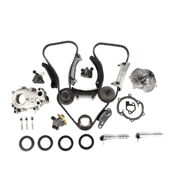 LOUVEROLA Timing Chain Kit Oil Pump Water Pump VTC Solenoid Fit 07-16 Cadillac Suzuki 3.6L