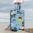 thumbnail image 6 of Picia Pirate Marine Animals Luggage Protector Cover Thicken Suitcase Protector Cover Fit 18-32 Inch Luggage-, 6 of 9