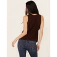 thumbnail image 4 of Idyllwind Women's Spruce Criss Cross Front Embellished Tank Dark Brown   US, 4 of 4