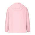 thumbnail image 4 of Olyvenn Men Lightweight Thin Sun Protection Clothing Outdoor Travel Sportswear Long Sleeve Hooded Pink Jackets Coats with Zipper Pockets Pink 10, 4 of 5