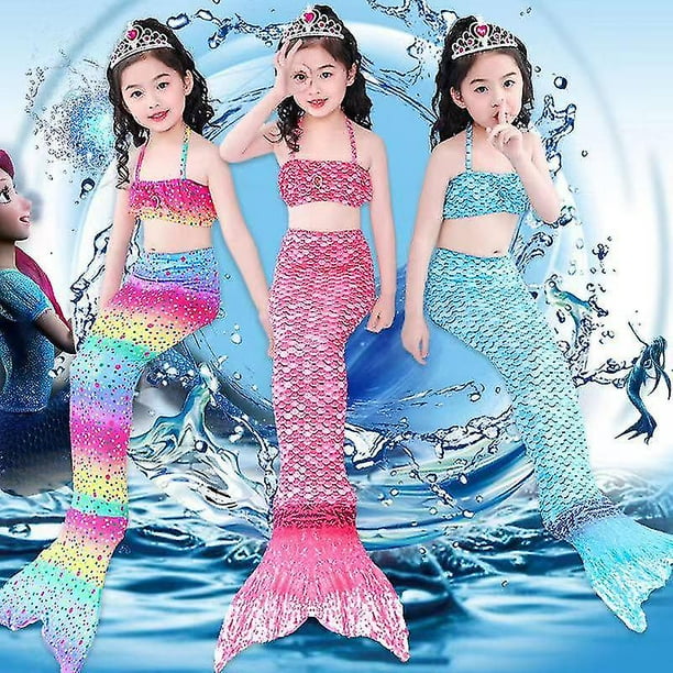 Vestidos de baño de sirena para niñas hotsell