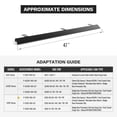 thumbnail image 2 of AA-Racks Steel 47" Ladder Rack Wind Deflector,Van Rack Accessory for Model X202 Series Black, 2 of 6