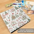 thumbnail image 4 of FORMRS 3 Ring Photo Album 4"x6" Self Adhesive Large Capacity PU Leather Cover, Nordic Christmas House, 4 of 7