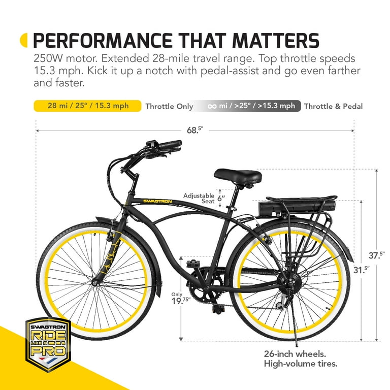 Swagtron beach deals cruiser electric bike