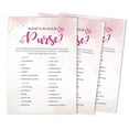 thumbnail image 1 of Inkdotpot 50-PackWatercolor SplashWhats In Your Purse Bridal ShowerGameWedding Shower Bachelorette Party Bulk ActivityGameCards, 1 of 7