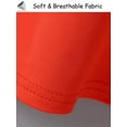 thumbnail image 6 of PULLIMORE Womens Button Down Shirts 3/4 Sleeve V Neck Casual Loose Tops Blouses (M, Orange), 6 of 9