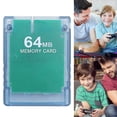 thumbnail image 4 of [64 MB Azul Transparente] Tarjeta Memoria PS2 Solución M2 Con Función FMCB Tarjeta Memoria para Consola Juegos PS2 8 MB/16 MB/32 MB/64 MB (64 MB Azul), 4 of 9