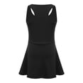 thumbnail image 5 of Haitryli Kids Girls A-Line Tennis Dress Pleated Sleeveless Breathable Golf Badminton Sports Dress Black 140, 5 of 6