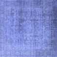 thumbnail image 1 of Ahgly Company Indoor Square Oriental Blue Industrial Area Rugs, 6' Square, 1 of 4