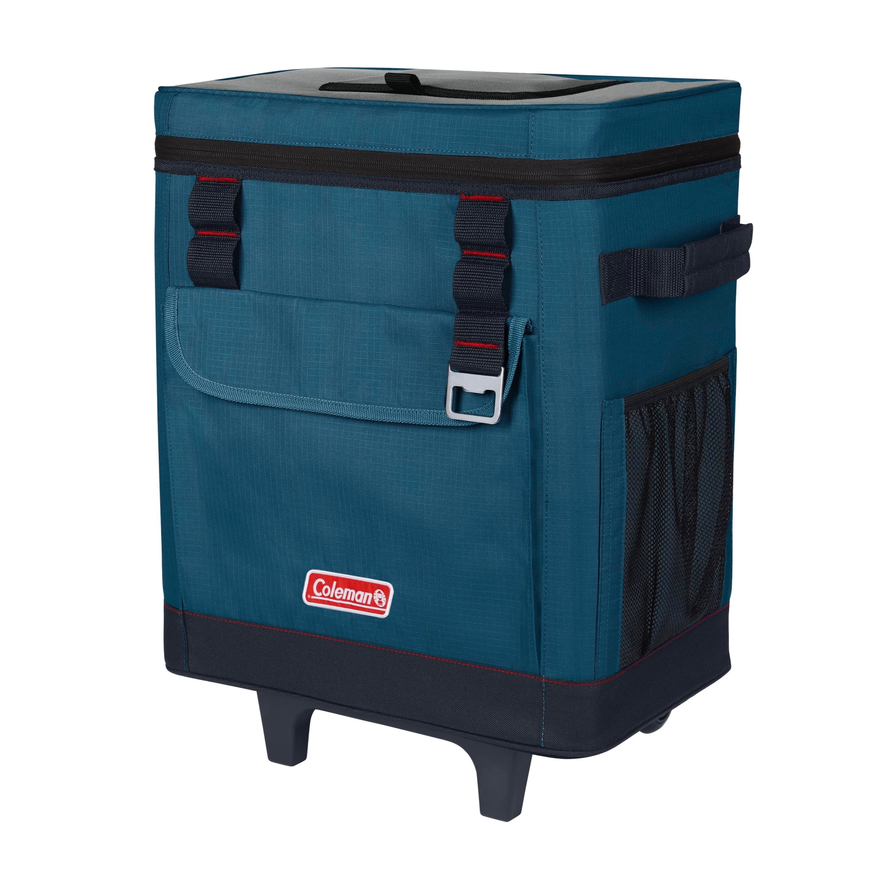 Coleman 42-Can Soft Cooler with Wheels, Space Blue