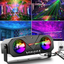 Party Light Disco Ball Light Dj Light Disco Light Ocean Light Star Light Projector Dance Light Sound Activated with Remote Control Stage Light Strobe Light for Parties KTV Christmas Halloween Décor