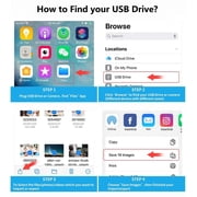 Apple Lightning to USB Camera Adapter with Charging Port for iPhone/iPad to Connect USB Flash Drive, SSD Hard Drive, Card Reader, Keyboard, Mouse, Hubs, MIDI, Plug & Play