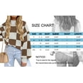 thumbnail image 6 of MOSHU Oversized Sweaters for Women Drop Shoulder Plaid Colorblock Tops Fall Crewneck Pullover Sweater, 6 of 10