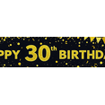 thumbnail image 4 of Golden Black 30th Birthday Banner Backdrop Party Supplies Decorations Happy Birthday Balloons Photography Props Celebrations Festive Events, 4 of 7