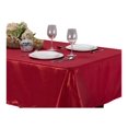 thumbnail image 3 of Kashi Home Glitter Fabric Tablecloth with Decorative Glitter Design for Gathering, Buffet Table, Parties, Holiday Dinner, Wedding & More, 52"X70", Red, 3 of 3