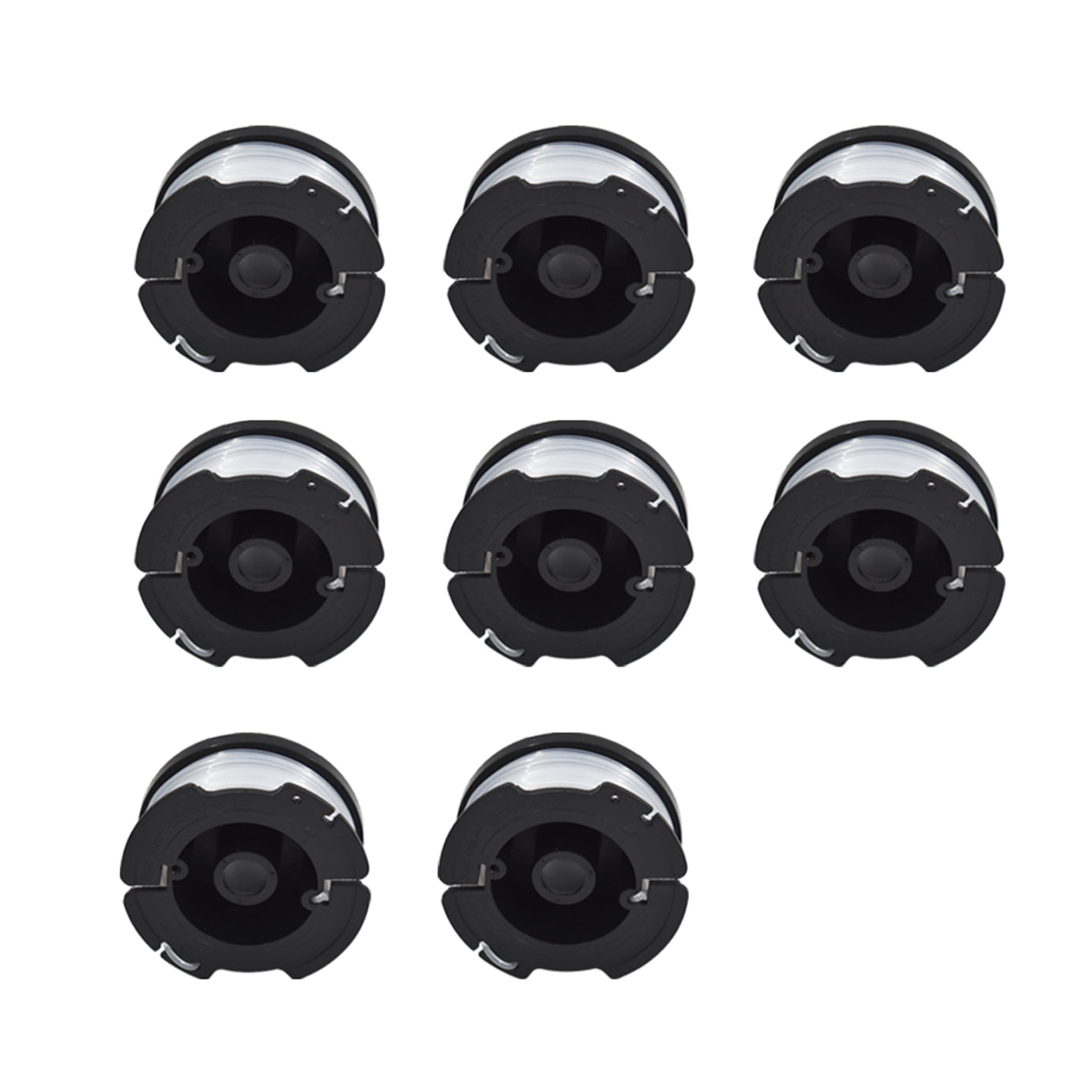 ZONOWN 8 Pack Weed Eater Replacement Spools Compatible with Black&Decker AF-100 LST420 GH900 String Trimmer 8 Spool,2 Cap&Spring 2 Pack Spool Cap & Spring 30ft 0.065 Trimmer Line 