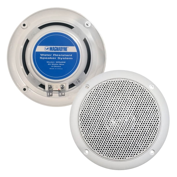 Pair Of Magnadyne WR45W 5" Inch Waterproof Marine, Boat, Hot Tub