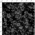thumbnail image 3 of Soimoi Poly Canvas Black Fabric By the Yard - 56 Inch Wide - Floral Pattern Fabric - Botanical and Elegant Designs for Various Uses Printed Fabric, 3 of 6