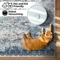 thumbnail image 6 of GLN Rugs Kumbet - Indoor, Machine Washable Area Rug 2'6"x6'6" Turkish Blue Home Carpet, All Ages, 6 of 8