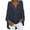 Navy, variant on Plebaso Women's Long Sleeve Oversized V Neck Tshirts Casual Loose Tops Lightweight Plain Blouses Tee