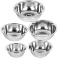 thumbnail image 1 of 5pcs Stainless Steel Bowls Kitchen Mixing Bowl Food Storage Bowl Salad Bowls with Scale, 1 of 5