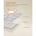 thumbnail image 3 of FEANDREA Manta para Perros, Repelente al Agua, Manta Larga de Felpa para Perros Miniatura, Gatos, Protección de Sofá, 73 x 63 cm, Reversible Gris Ombré, 3 of 5