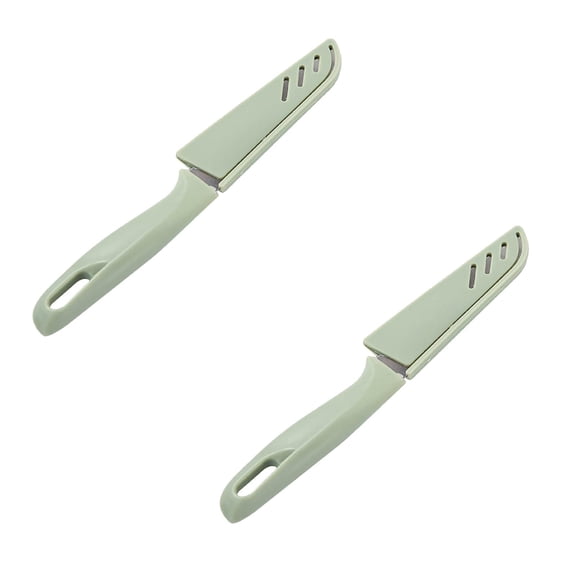 2 Pcs Paring Knife,Small Fruit Knives,Paring Knives, Vegetable And Fruit Knife With Cover,Kitchen Knife,Small Kitchen Knife With Plastic Ergonomic Handle,Cutting & Peeling Knives,Kitchen Tools,A