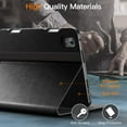 thumbnail image 3 of JETech Case for iPad mini (A17 Pro, 2024 Model, 7th Generation) / mini 6 (2021 Model, 6th Generation), PU Leather Business Folio Protective Tablet Cover with Pencil Holder & Pocket (Black), 3 of 6