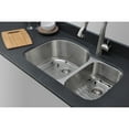 thumbnail image 2 of WELLS SINKWARE Craftsmen Series 32'' L x 21'' W Double Basin Undermount Kitchen Sink with Basket Strainers and Grids, 2 of 5
