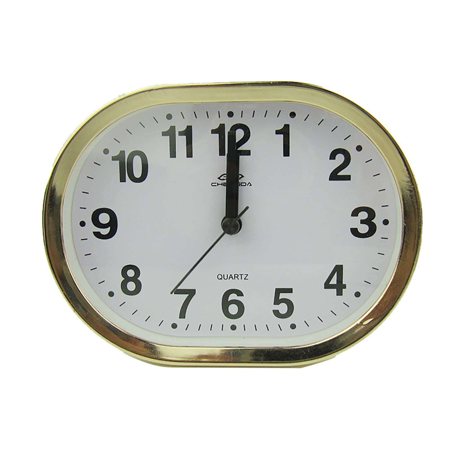 Electroplating Frame Desk Clock Timekeeping Bedside Beep Alarm Clock